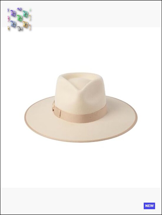Wide Brim Fedora Hat Structured Wool UPF 50+ Sun Protection Classic Crown main image 6